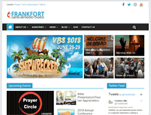 Tablet Screenshot of frankfortumc.org